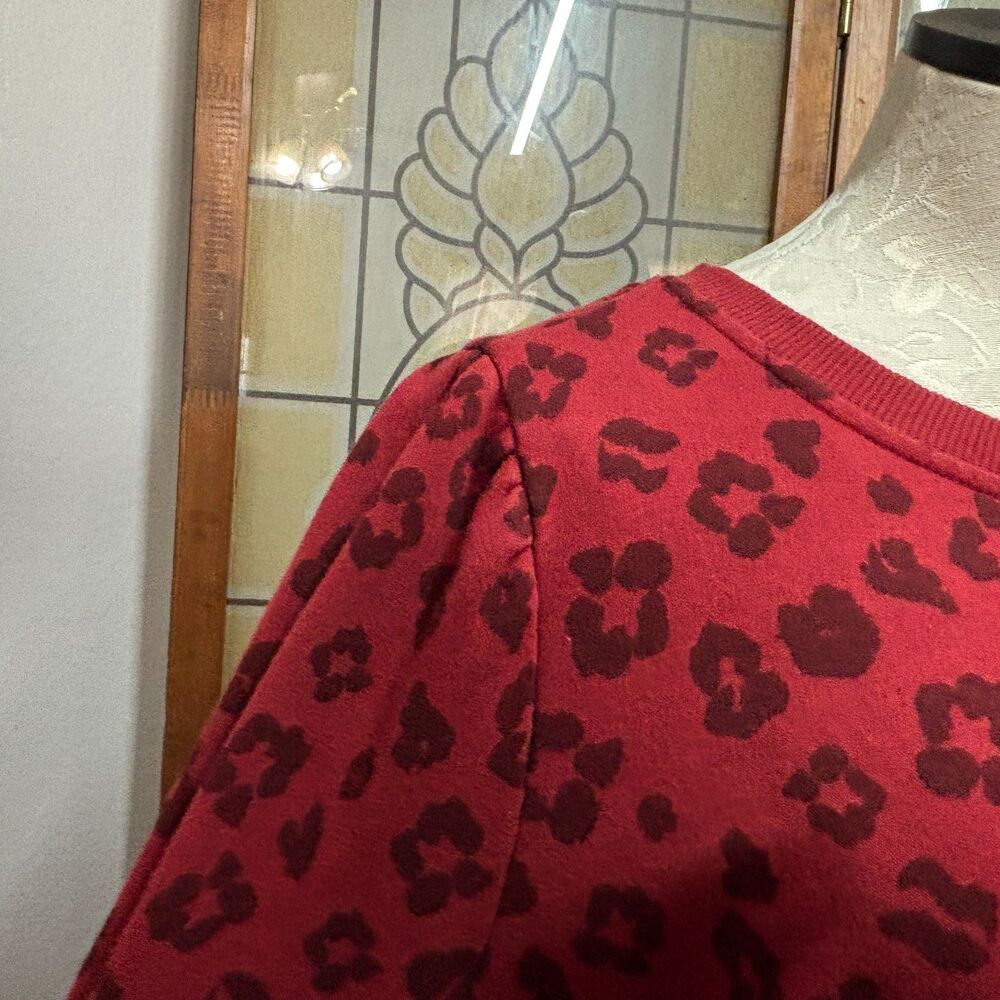 Eloquii Elements Puff Sleeve Leopard Print Sweats… - image 7